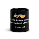 Black Glossy Verse Mug