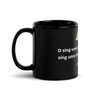 Black Glossy Verse Mug